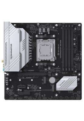 Материнська плата AM5 Maxsun Terminator B850M WIFI, B850, 4xDDR5, Int.Video (CPU), 4xSATA3, 2xM.2, 1xPCI-E 4.0 x16, 1xPCI-E 3.0 x4, 1xPCI-E 3.0 x1, ALC897, RTL8125BG, RTL8852BE, BT5.2, 4xUSB3.2/4xUSB2.0/1xUSB-C, DP/HDMI, Micro ATX