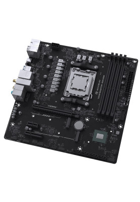 Материнська плата AM5 Maxsun Terminator B850M WIFI, B850, 4xDDR5, Int.Video (CPU), 4xSATA3, 2xM.2, 1xPCI-E 4.0 x16, 1xPCI-E 3.0 x4, 1xPCI-E 3.0 x1, ALC897, RTL8125BG, RTL8852BE, BT5.2, 4xUSB3.2/4xUSB2.0/1xUSB-C, DP/HDMI, Micro ATX