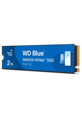 Твердотільний накопичувач SSD 2Tb, Western Digital Blue SN5000, PCI-E 4.0 x4, M.2 2280, 3D TLC, 5150/4850 МБ/с (WDS200T4B0E)