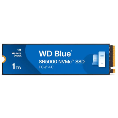 Твердотільний накопичувач SSD 1Tb, Western Digital Blue SN5000, PCI-E 4.0 x4, M.2 2280, 3D TLC, 5150/4900 МБ/с (WDS100T4B0E)