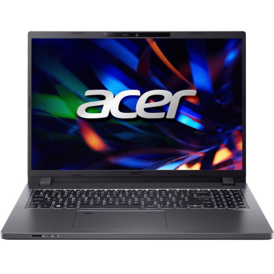 Ноутбук 16" Acer TravelMate P2 TMP216-51-TCO, Grey 16" (1920x1200, IPS, 60Hz), Intel Core i5-1335U (10x1.3-4.6GHz), 16Gb DDR4, 512Gb NVMe, Intel Iris Xe, LAN, WiFi 6E, Bluetooth 5.3, Web, 1xType-C/2xUSB 3.0, HDMI, 53 Wh, DOS (NX.B1BEU.005)