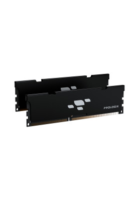 Пам'ять 16Gb x 2 (32Gb Kit) DDR4, 3200 MHz, Prologix, Black, 16-20-20, 1.35V, з радіатором (PRO32GB3200B4K)