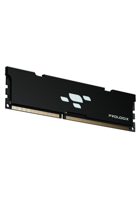 Пам'ять 16Gb DDR4, 3600 MHz, Prologix, Black, 18-22-22, 1.35V, з радіатором (PRO16GB3600B4)