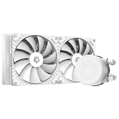 Система рідинного охолодження ID-Cooling FX280 White, 2x140mm PWM, 800～1600±10%RPM, Intel: 1851/1700/1200/2066/2011/1366/115x, AMD: AM4/AM5, до 300 Вт