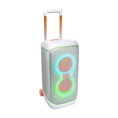 Колонка портативна JBL PartyBox Stage 320, White, 240 Вт, USB, Bluetooth, AUX, Mic-In, полікарбонат/метал, керування зверху, IPX4 (JBLPBSTAGE320SWEP)
