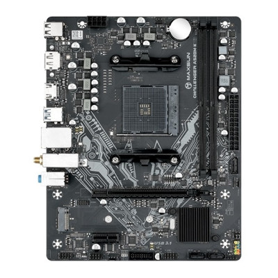 Мат.плата AM4 (A520) Maxsun Challenger A520M-K WIFI, A520, 2xDDR4, Int. Video (CPU), 3xSATA3, 1xM.2 4.0, PCI-E 16x 3.0, PCI-E 1x 3.0, A8 WIFI5+BT4.2, 2xUSB3.2/4xUSB2.0, DP/HDMI, Micro ATX (MS-Challenger A520M-K WIFI)