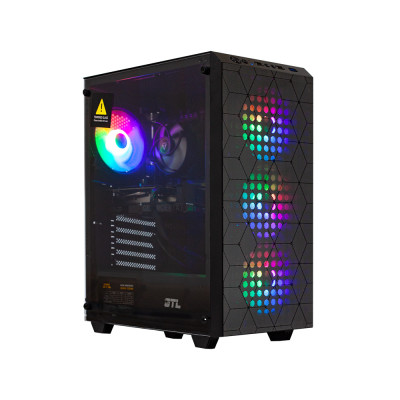 Комп'ютер GTL HexaGaming 124G7BR (I5-12400F / B760 / 16G DDR5 / RTX 4060-8 / 1TB / ATX / 600W / No OS) (GTLHGB1246N46P1A6_B7F) Black, RGB, WIFI