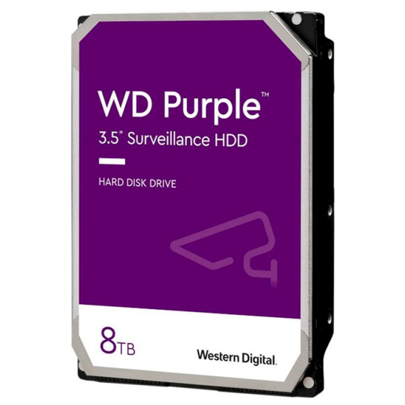 Жорсткий диск 3.5" 8Tb Western Digital Purple, SATA3, 128 Мб, 5400 об/хв (WD80PURZ)
