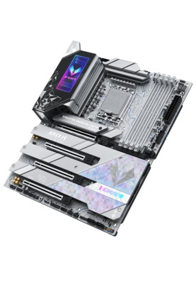 Материнська плата LGA1851, Maxsun iCraft Z890 ARCTIC, Z890, 4xDDR5, Int.Video(CPU), 4xSATA3, 1xPCI-E 16x 5.0, 1x PCI-E 8x 5.0, 2xPCI-E 4x 4.0, 4xM.2, RTL8126, 9xUSB3.2, 2*Type-C, DP/HDMI, WIFI7+BT5.4, 16 Phase, Debug, ARGB, ATX