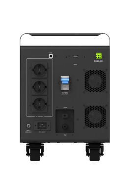 Зарядна станція ColorWay, Black, 3000 Вт / 3200 Вт/год, 1xType-C (5V/2.1A), 4xUSB (5V/2.1A), 2xDC, 3x220V, LiFePo4 (CW-PR-3K3W-01)