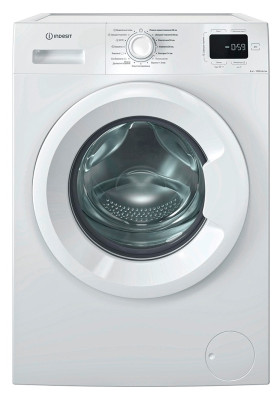 Пральна машина Indesit IM 600 MY TIME UA, White, 6 кг, фронтальна, 15 програм, дисплей, 1000 об/хв, дисплей, пара, інвертор, клас енергоспоживання A+++, 84.5x60x44.6 см