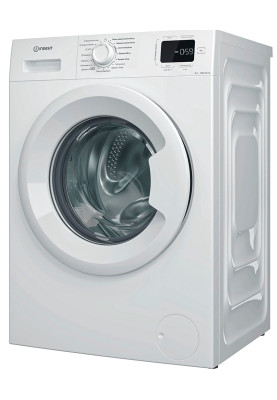 Пральна машина Indesit IM 600 MY TIME UA, White, 6 кг, фронтальна, 15 програм, дисплей, 1000 об/хв, дисплей, пара, інвертор, клас енергоспоживання A+++, 84.5x60x44.6 см