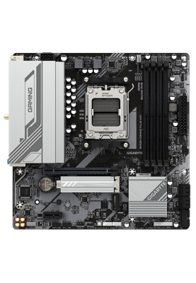 Материнська плата AM5 Gigabyte B650M GAMING PLUS WIFI, B650, 4xDDR5, Int.Video (CPU), 4xSATA3, 2xM.2, 1xPCI-E 4.0 x16, 1xPCI-E 3.0 x1, Realtek 7.1, Realtek 2.5Gb, WiFi 6E, Bluetooth 5.3, 7xUSB 3.2 / 6xUSB 2.0, HDMI/2xDP, MicroATX