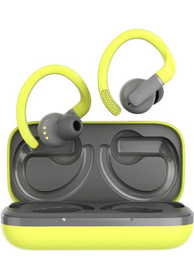 Навушники бездротові Canyon TWS-11 "OnRun 11 Sport", Green, Bluetooth 5.4, мікрофон, динаміки 6 мм, зарядний бокс (CNS-TWS11GR)