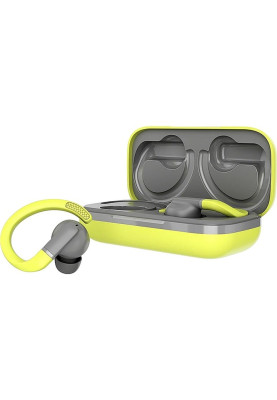 Навушники бездротові Canyon TWS-11 "OnRun 11 Sport", Green, Bluetooth 5.4, мікрофон, динаміки 6 мм, зарядний бокс (CNS-TWS11GR)