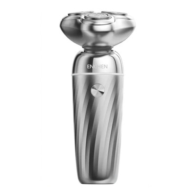 Електробритва Xiaomi Enchen X7, Silver, час заряджання акумулятора 1.2 година, час роботи від акумулятора 90 хв, індикатор заряджання, плаваючі голівки