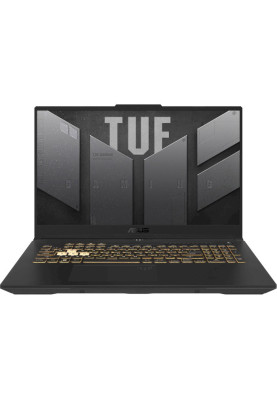 Ноутбук 15" Asus TUF Gaming F15 FX507ZC4-HN143 Mecha Gray 15.6" (1920x1080, IPS, 144Hz), Intel Core i5-12500H (12x2.5-4.5GHz), 16GB DDR4, SSD 512GB, RTX 3050 4GB, LAN, Wi-Fi 6, BT 5.3, 2xTypeC/2xUSB 3.2, HDMI, 56Wh, NoOS (90NR0GW1-M00V40)
