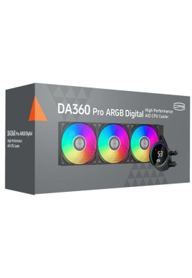 Система рідинного охолодження PcCooler DA360 Pro ARGB Digital, Black