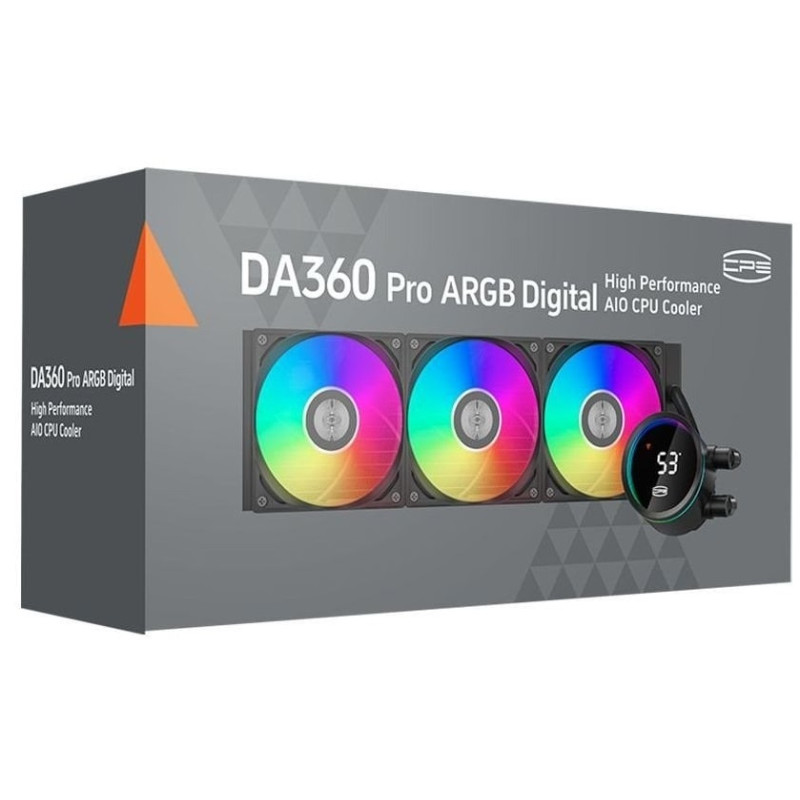 Система рідинного охолодження PcCooler DA360 Pro ARGB Digital, Black