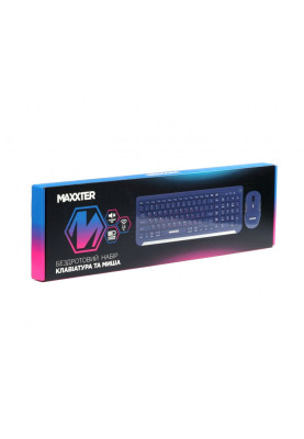Комплект бездротовий Maxxter KMS-WCM-01BL-UA, Dark Blue