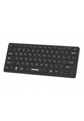 Клавіатура бездротова Maxxter KBW-C01B-UA, Black, USB 2.4GHz, 78 кнопок, акумулятор 180 mAh