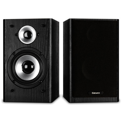 Колонки 2.0 Gemix TF-5 Black, 2 x 5 Вт, МДФ, живлення від мережі 220V, керування ззаду