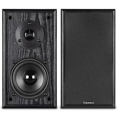 Колонки 2.0 Gemix TF-611 Black, сателіти 2 x 18 Вт, МДФ, функція 3D, живлення від мережі 220V, керування ззаду