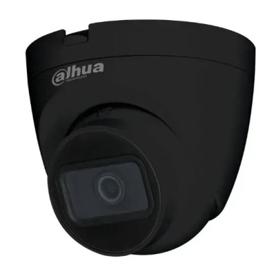 Камера HDCVI Dahua DH-HAC-HDW1200TRQP-BE (2.8мм), Black, 2 Мп, 1/2.7" CMOS, 1920х1080, f=2.8 мм, -40°C ~ +50°C, ІЧ підсвічування до 25 м, день/ніч, IP50, пластик