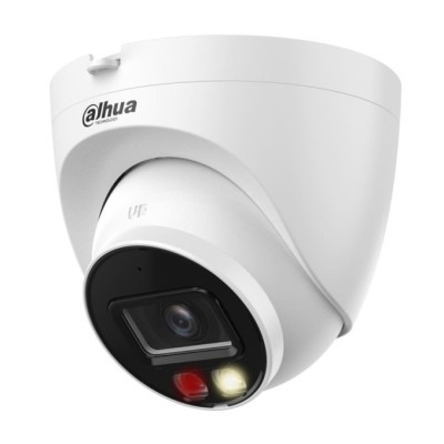 IP камера Dahua DH-IPC-HDW2249T-S-IL (2.8мм), White, 2Мп, 1/2.8", 1920х1080, f=2.8 мм, ІЧ підсвічування + LED до 30 м, LAN с PoE, IP67, Micro SD, день/ніч, -40°C ~ +60°C, H.265; H.264; H.264H; H.264B/Smart H.265+; Smart H.264+, LAN с PoE, мікрофон