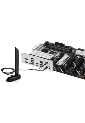 Материнська плата AM5 Asus B650E MAX GAMING WIFI, B650, 4xDDR5, Int.Video (CPU), 4xSATA3, 3xM.2, 1xPCI-E 5.0 x16, 1xPCI-E 4.0 x16, 2xPCI-E 3.0 x16, Realtek 7.1, Realtek 2.5Gb, WiFi 6E, Bluetooth 5.3, 8xUSB 3.2 / 8xUSB 2.0, HDMI/DP, ATX