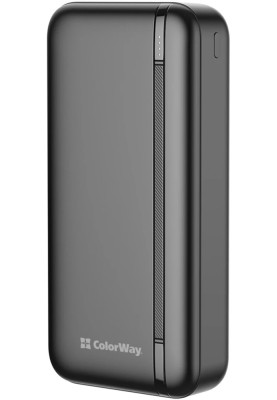 Універсальна мобільна батарея 20000 mAh, ColorWay EnergyPlus, Black, 22.5 Вт, 1xType-C (PD3.0) / 2xUSB (QC4.0), LED індикатор заряду (CW-PB200LPB4BK-PD)
