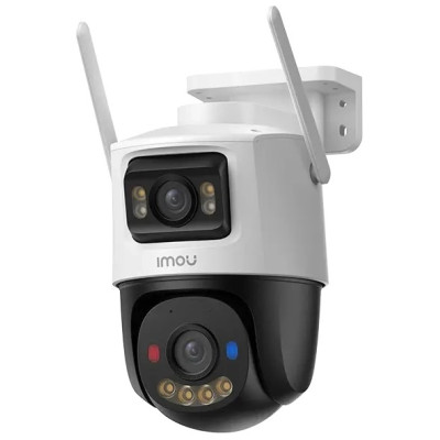 IP камера IMOU Cruiser Dual 2 IPC-S7XEP-10M0WED (3.6мм), White, 5 Мп+5 Мп, 1/3", 2880x1620, f=3.6 мм+3.6 мм, ІЧ + LED підсвічування до 30 м, -30°C ~ +50°C, IP67, H.265, H.264, Wi-Fi, LAN, пластик, мікрофон/динамік