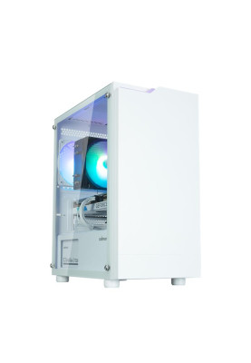 Корпус Zalman T4 Plus White без БЖ, 2xUSB3.0, 1xUSB2.0, 1x120мм ARGB, VGA 320мм, TG Side Panel, mATX, білий