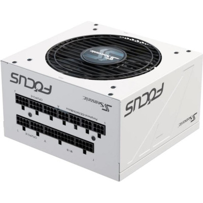 Блок живлення 1000 Вт, Seasonic Focus GX, White, модульний, 80+ Gold, Active PFC, 12 см FDB, 5xMolex / 10xSATA / 6x6+2-pin / 2x4+4-pin / 20+4-pin, захист OPP/OVP/OCP/SCP/OTP/UVP (FOCUS-GX-1000-WHITE)