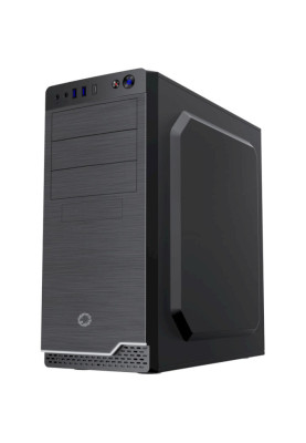 Корпус GameMax MT-526-NP 2U3-TYC Black, без БЖ, Mid Tower, ATX / Micro ATX / Mini ITX, 2хUSB 3.0, Type-C, 1x120mm FAN, 415x200x416 мм