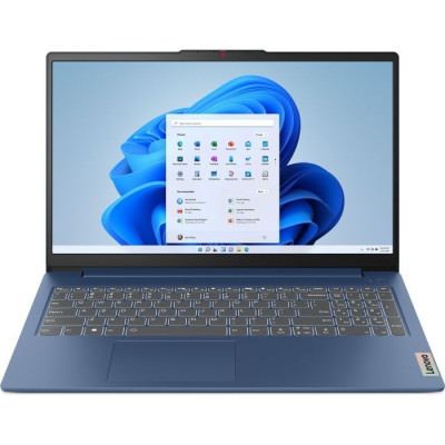 Ноутбук 15" Lenovo ideapad Slim 3 15IRH10 (83K100DQRA) Cosmic Blue 15.3" (1920x1200, IPS, 60Hz), Intel Core i5-13420H(8x2,1-4,6GHz), 16Gb DDR5, SSD 512Gb, Intel Iris Xe, Web, Wi-Fi 6, BT 5.2, 1xType-C/2xUSB3.2, HDMI, 50Wh, DOS