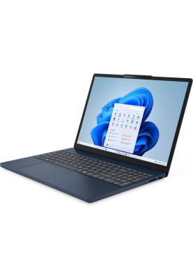 Ноутбук 15" Lenovo ideapad Slim 3 15IRH10 (83K100DQRA) Cosmic Blue 15.3" (1920x1200, IPS, 60Hz), Intel Core i5-13420H(8x2,1-4,6GHz), 16Gb DDR5, SSD 512Gb, Intel Iris Xe, Web, Wi-Fi 6, BT 5.2, 1xType-C/2xUSB3.2, HDMI, 50Wh, DOS