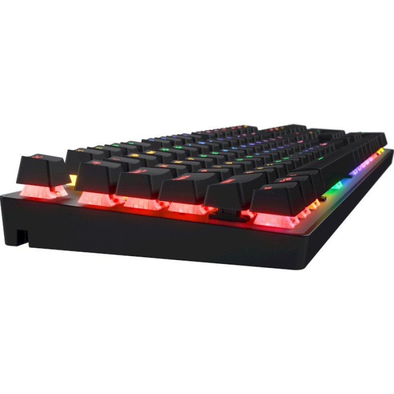 Клавіатура Hator Icefall Mecha Rainbow, Black, USB, механічна (перемикачі Origin Red Linear), LED "Rainbow" підсвічування, 104 кнопки, 1.8 м (HTK104UA)