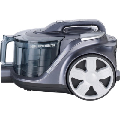 Пилосос Edler ED-2201SB, Grey, 900W, контейнер, об'єм пилозбірника 3л, циклонна система, турбощітка, універсальна щітка підлога/килим, щілинна, HEPA-фільтр