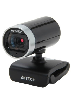 Веб-камера A4Tech PK-910H, Black/Silver, 2Mp, 1920x1080, 30 fps, вбудований мікрофон, фіксований фокус, універсальне кріплення, USB