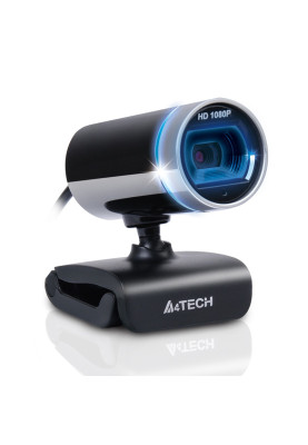 Веб-камера A4Tech PK-910H, Black/Silver, 2Mp, 1920x1080, 30 fps, вбудований мікрофон, фіксований фокус, універсальне кріплення, USB