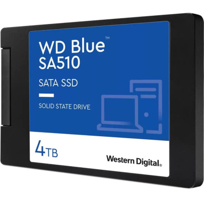 Твердотільний накопичувач SSD 4Tb, Western Digital Blue SA510, SATA3, 2.5", 3D TLC, 560/520 МБ/с (WDS400T3B0A)