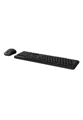 Комплект клавіатура+миша Rapoo X1500, Black, Bluetooth / 2.4 GHz / USB, 1 х AA, миша: 1200dpi, оптична, 3 кнопки, клавиатура: кнопок 107 шт. (мембранні), радіус дії 10 м