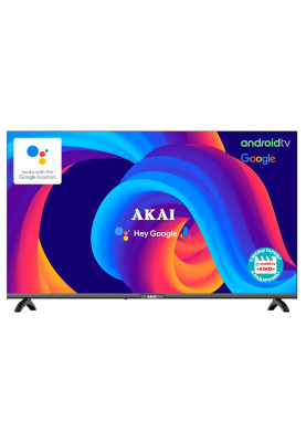 Телевізор 55" Akai AK55D23UG, Black, LED 4K 3840x2160, 60 Гц, Smart TV, Google system, DVB-T2/C, 3xHDMI, 2xUSB, VESA 200x200