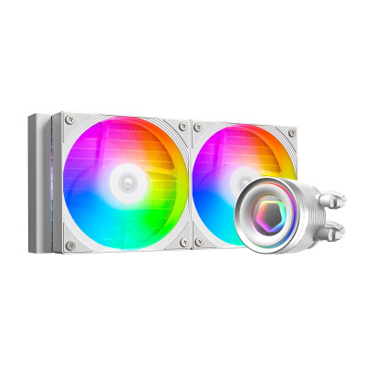 Система рідинного охолодження ID-Cooling FX240 INF, White, Intel: 1851/1700/1200/2066/2011/1366/115x, AMD: AM4/AM5, 300～2000±10%RPM, 27.2dB(A) Max, ARGB, до 300 Вт