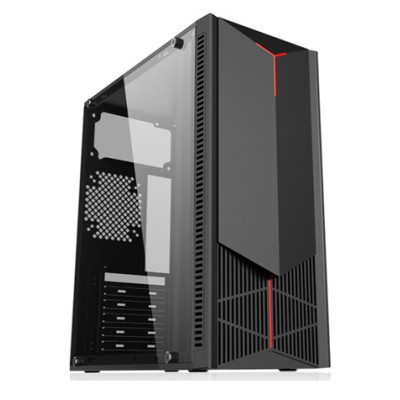 Корпус GTL Gaming `Dark Fire`, Black, без БЖ, Mid Tower, ATX / Micro ATX / Mini ITX, 2xUSB 3.0, макс. CPU - 150 мм / VGA - 310 мм, бічна панель з акрилу (GTL3201C)