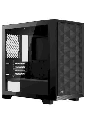 Корпус PcCooler C3 D310, Black, Mini Tower, без БЖ, для Micro ATX / Mini ITX, 2xUSB 3.0, макс. CPU - 165 мм / GPU - 350 мм, бічна панель із загартованого скла (C3D310-BKP0-GL)