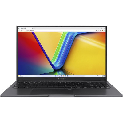 Ноутбук 15" Asus VivoBook 15 OLED M1505YA-MA268 Indie Black 15.6" (2880x1620, OLED, 120Hz) AMD Ryzen 5 7430U (8x2.3-4.3GHz), RAM 16GB DDR4, SSD 512GB, AMD Radeon Graphics, Wi-Fi 6E, BT 5.3, 1xType-C/2xUSB3.2/1xUSB2.0, HDMI, 50Wh, NoOS(90NB10Q1-M
