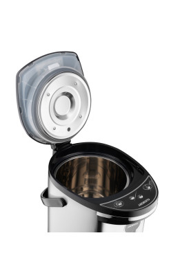 Термопот Ardesto TP-6BI, Inox/Black, 750W, 6 л, збереження температури 5 год, корпус з нержавіючої сталі, пластик