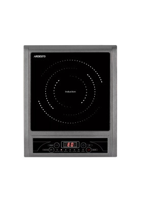 Настільна плита Ardesto ICS-B100, Black, 2000W, індукційна, сенсорне керування, 1 конфорка 19см, загартоване скло, дисплей, таймер, контроль температури 60-240 °С